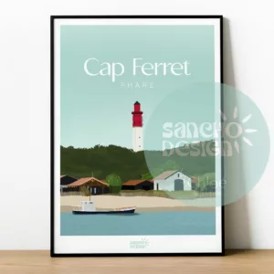 Affiche Cap Ferret - Le Phare