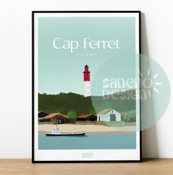 Affiche Cap Ferret - Le Phare