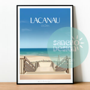 Affiche Lacanau - Océan