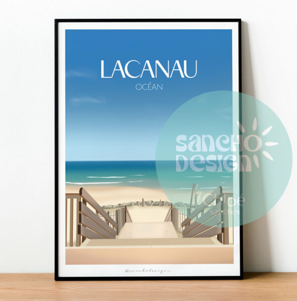 Affiche Lacanau - Océan