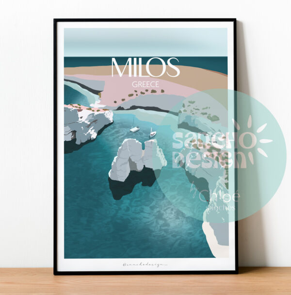 Affiche Milos - Grèce