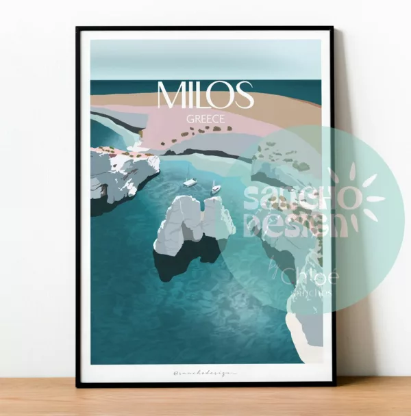 Affiche Milos - Grèce