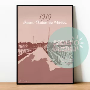 Affiche Saint-Aubin de Médoc - 1919
