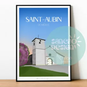 Affiche Saint-Aubin de Médoc - Centre
