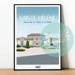 Affiche Sainte-Hélène - Médoc