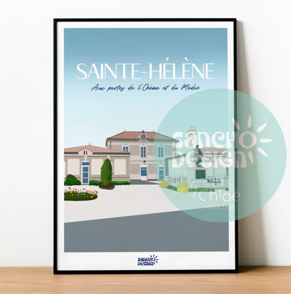Affiche Sainte-Hélène - Médoc