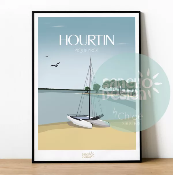 Affiche Hourtin - Piqueyrot