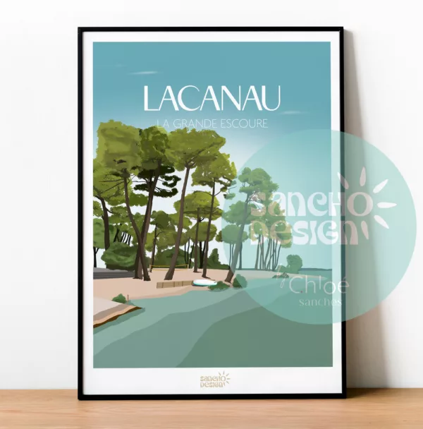 Affiche Lacanau - La Grande Escoure