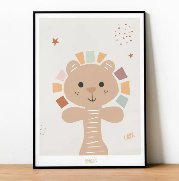 Affiche doudou minimaliste